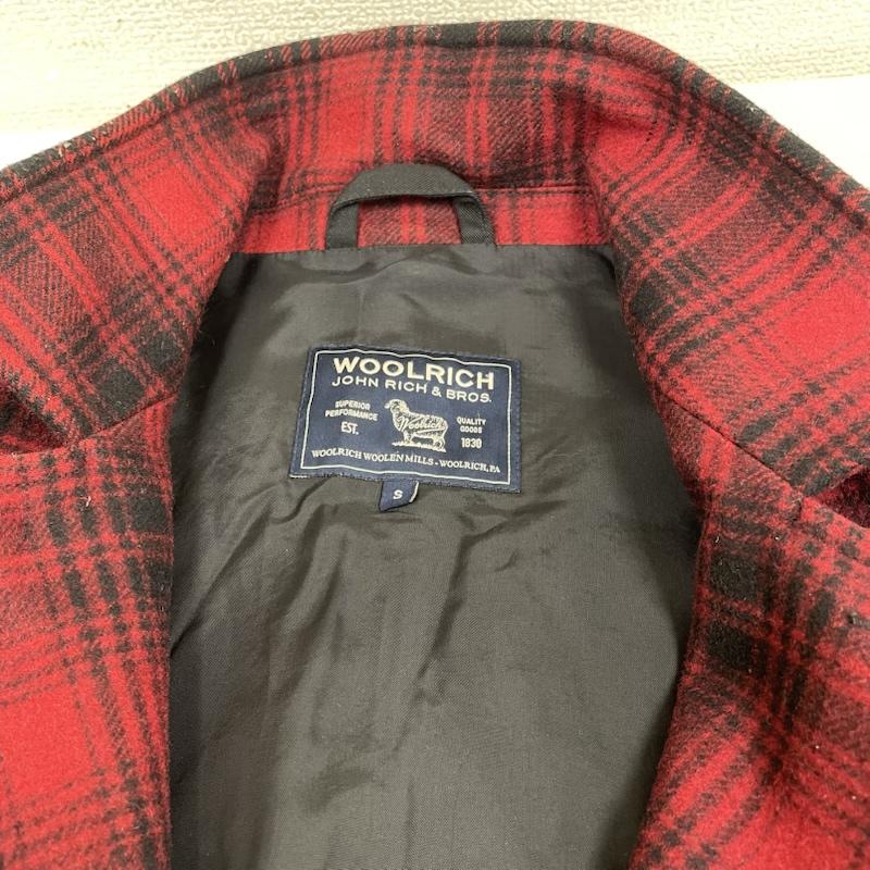 ウールリッチ WOOLRICH ジャケット、上着 ジャンパー、ブルゾン ハンティング ジャケット ブルゾン チェック柄 ボタン ウール スタンドカラー 長袖 前開き S チェック 黒 / ブラック / black X 赤 / レッド / red メンズ USED 古着 中古 50144269