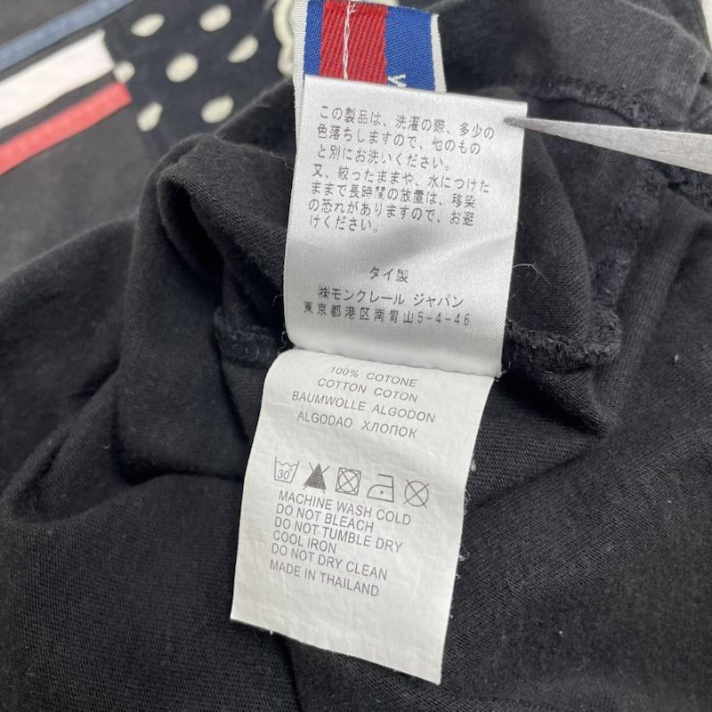 コムデギャルソン COMME des GARCONS Tシャツ 半袖 MONCLER コラボ IE-T003 半袖 Tシャツ スリーライン S ロゴ、文字 X 刺繍 黒 / ブラック / black メンズ USED 古着 中古 50144285