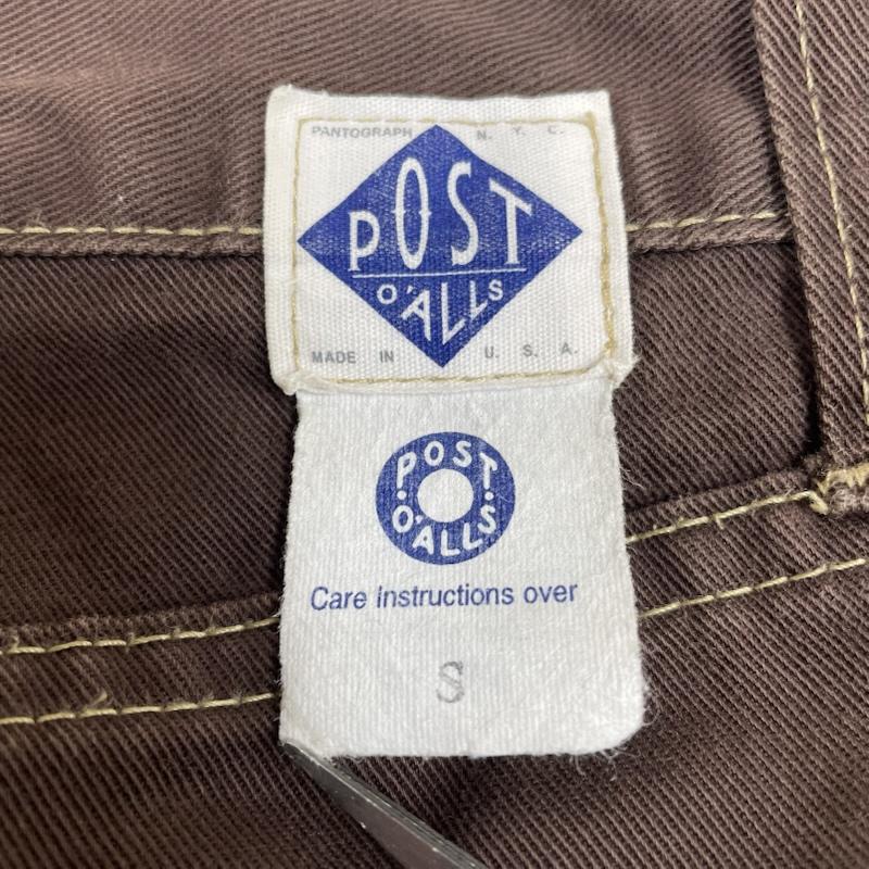 ポストオーバーオールズ POST OVERALLS パンツ ワークパンツ、ペインターパンツ TALON ペインター パンツ ワーク ロングパンツ ジップフライ 無地 USA製 S 無地 茶 / ブラウン / brown メンズ USED 古着 中古 50144301