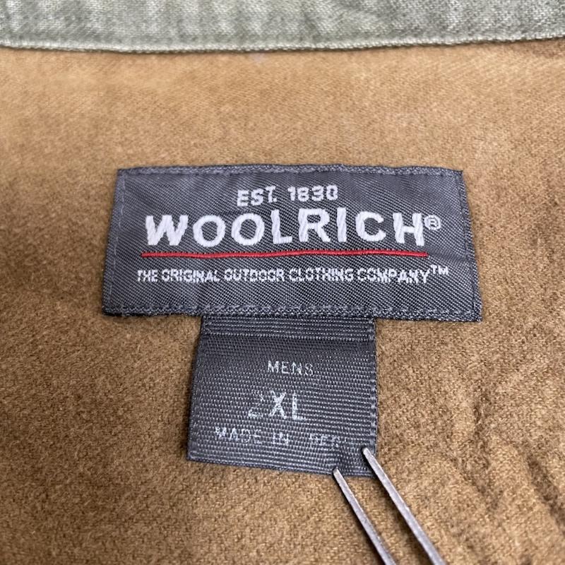 ウールリッチ WOOLRICH シャツ、ブラウス 長袖 長袖 ボタンダウン Shirt ロングスリーブ 胸ポケット ボタン バックスキン エルボーパッチ ワークシャツ XXL 無地 茶 / ブラウン / brown メンズ USED 古着 中古 50144305