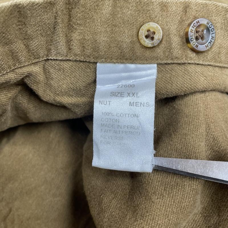 ウールリッチ WOOLRICH シャツ、ブラウス 長袖 長袖 ボタンダウン Shirt ロングスリーブ 胸ポケット ボタン バックスキン エルボーパッチ ワークシャツ XXL 無地 茶 / ブラウン / brown メンズ USED 古着 中古 50144305