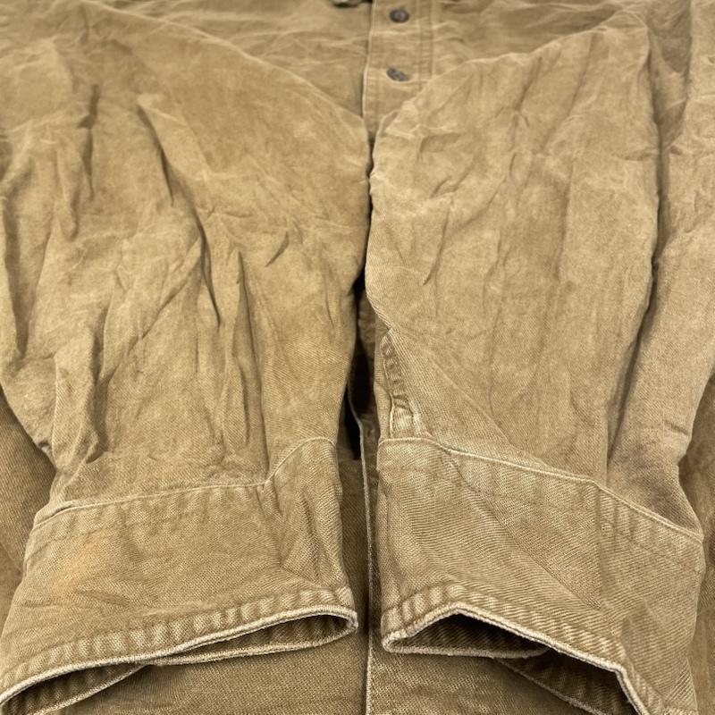 ウールリッチ WOOLRICH シャツ、ブラウス 長袖 長袖 ボタンダウン Shirt ロングスリーブ 胸ポケット ボタン バックスキン エルボーパッチ ワークシャツ XXL 無地 茶 / ブラウン / brown メンズ USED 古着 中古 50144305