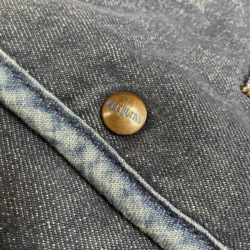 シアーズ SEARS ベスト ベスト 70s-80s USA Sears ROEBUCKS ヴィンテージ デニム ボア ベスト スナップボタン ロゴ 刻印入り L 無地 インディゴ / インディゴ / Indigo メンズ USED 古着 中古 50144362