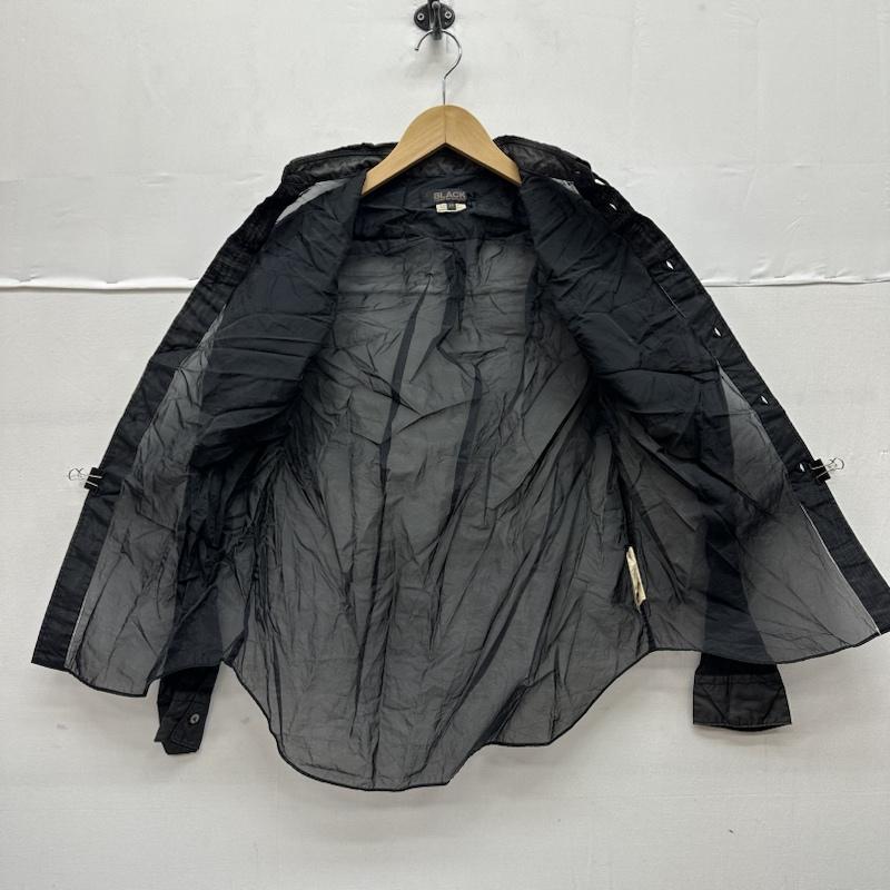 ブラックコムデギャルソン BLACK COMME des GARCONS シャツ、ブラウス 長袖 20AW シワ 加工 シアー シャツ 1F-B022 M 黒 / ブラック / black メンズ USED 古着 中古 50144381