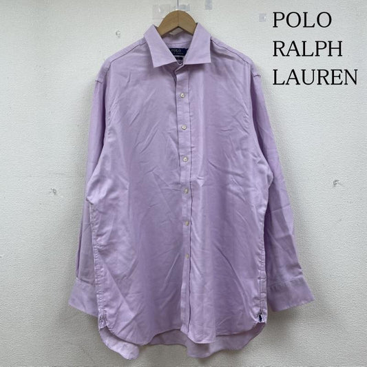 ポロラルフローレン POLO RALPH LAUREN シャツ、ブラウス 長袖 長袖 シャツ ブラウス 裾ポニーロゴ 刺繍 ワンポイント サイズ18 34/35 ピンクパープル - ロゴ、文字 X ワンポイント X 刺繍 桃 / ピンク / pink X 紫 / パープル / purple メンズ USED 古着 中古 50144388