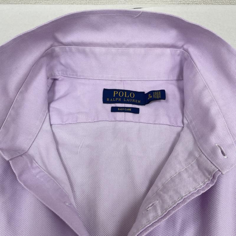 ポロラルフローレン POLO RALPH LAUREN シャツ、ブラウス 長袖 長袖 シャツ ブラウス 裾ポニーロゴ 刺繍 ワンポイント サイズ18 34/35 ピンクパープル - ロゴ、文字 X ワンポイント X 刺繍 桃 / ピンク / pink X 紫 / パープル / purple メンズ USED 古着 中古 50144388