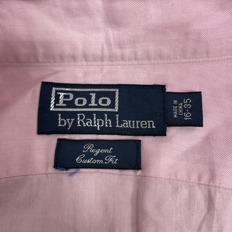 ポロバイラルフローレン Polo by RALPH LAUREN シャツ、ブラウス 長袖 長袖 シャツ ブラウス ボタン カフスボタン袖 裾ポニーロゴ 刺繍 ワンポイント サイズ16-35 - ロゴ、文字 X ワンポイント X 刺繍 桃 / ピンク / pink メンズ USED 古着 中古 50144394