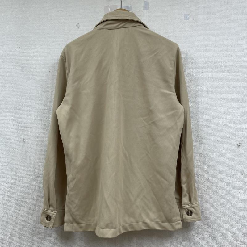 シアーズ SEARS ジャケット、上着 ジャンパー、ブルゾン 70s-80s Kings Road シャツ ジャケット 半袖 前開き ボタン 開襟 オープンカラー ワークブルゾン 42 無地 ベージュ / ベージュ / beige メンズ USED 古着 中古 50144403