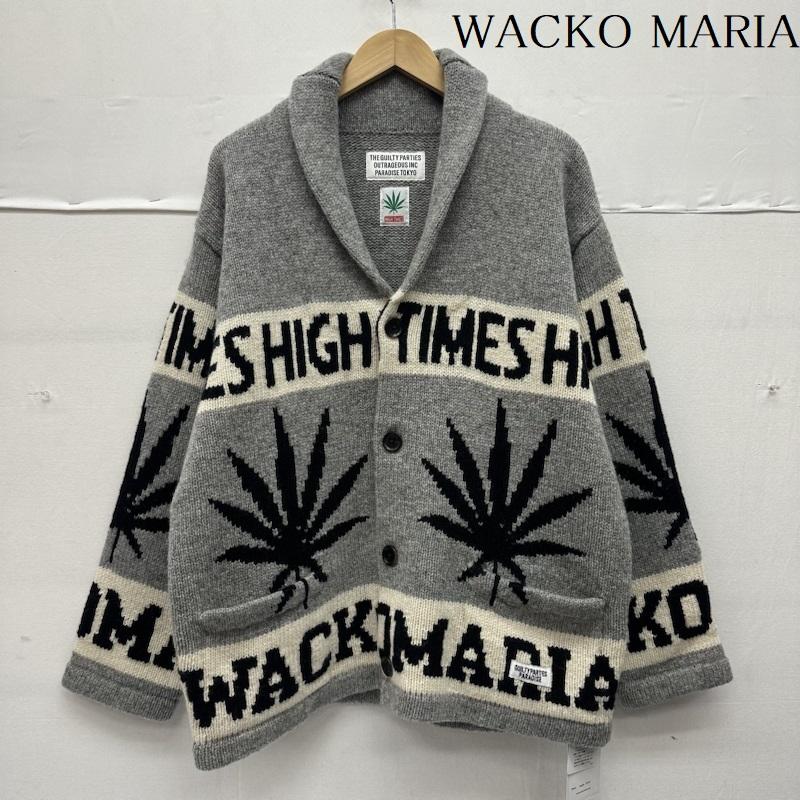ワコマリア WACKO MARIA ニット、セーター 長袖 24AW HIGHTIMES カウチン ニット カーディガン hightimes-wm-kn04 S 灰 / グレー / gray メンズ USED 古着 中古 50144414