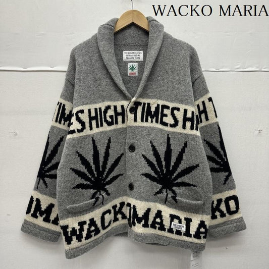 ワコマリア WACKO MARIA ニット、セーター 長袖 24AW HIGHTIMES カウチン ニット カーディガン hightimes-wm-kn04 S 灰 / グレー / gray メンズ USED 古着 中古 50144414