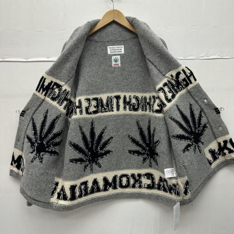 ワコマリア WACKO MARIA ニット、セーター 長袖 24AW HIGHTIMES カウチン ニット カーディガン hightimes-wm-kn04 S 灰 / グレー / gray メンズ USED 古着 中古 50144414