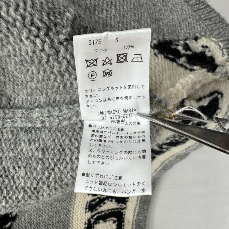 ワコマリア WACKO MARIA ニット、セーター 長袖 24AW HIGHTIMES カウチン ニット カーディガン hightimes-wm-kn04 S 灰 / グレー / gray メンズ USED 古着 中古 50144414