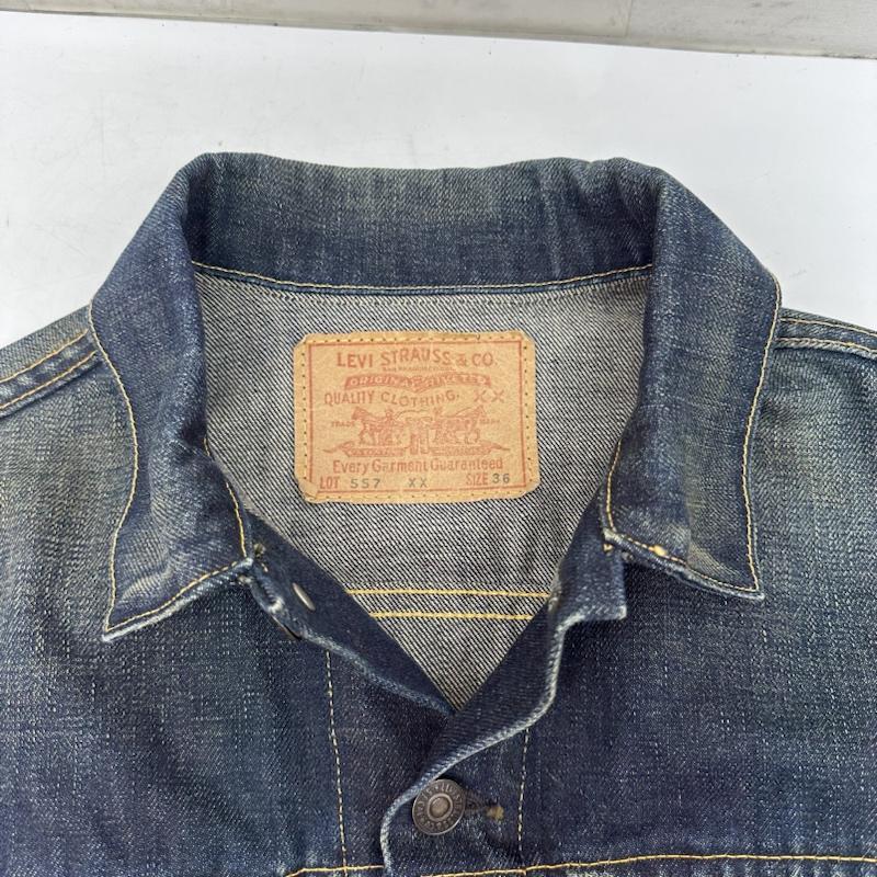 リーバイス Levi s ジャケット、上着 ジャンパー、ブルゾン LVC 日本製 01年 復刻 3rd デニム ジャケット 70557-XX J22 36 インディゴ / インディゴ / Indigo メンズ USED 古着 中古 50144416