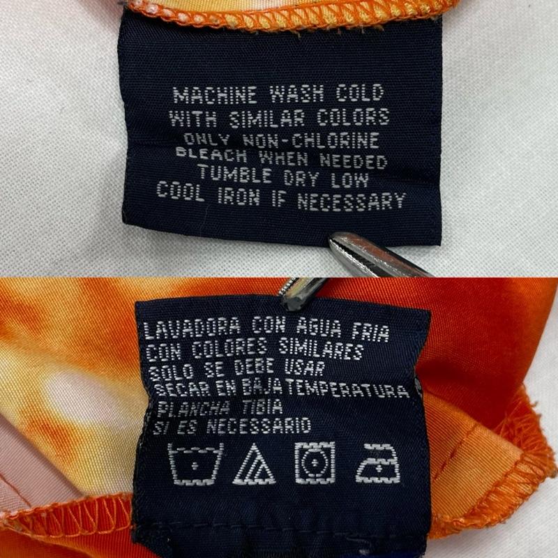 ヴィンテージ VINTAGE シャツ、ブラウス 半袖 K.A.D. CLOTHING CO. 半袖 プリント アロハ シャツ チカーノ ドラゴン オープンカラー XL プリント 橙 / オレンジ / orange X 黄 / イエロー / yellow X 黒 / ブラック / black メンズ USED 古着 中古 50144446
