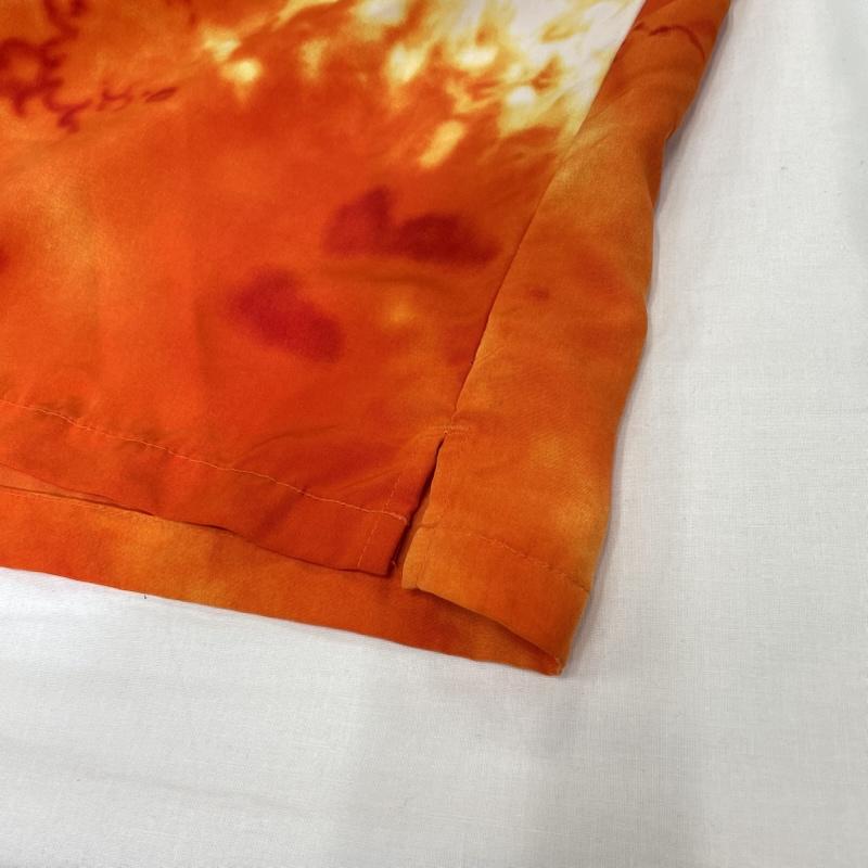 ヴィンテージ VINTAGE シャツ、ブラウス 半袖 K.A.D. CLOTHING CO. 半袖 プリント アロハ シャツ チカーノ ドラゴン オープンカラー XL プリント 橙 / オレンジ / orange X 黄 / イエロー / yellow X 黒 / ブラック / black メンズ USED 古着 中古 50144446
