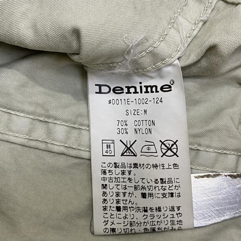 ドゥニーム Denime ジャケット、上着 ジャケット、ブレザー D011E-1002-124 GARMENT DYE CN SAFARI JACKET オリーブ M M 無地 カーキオリーブ / カーキオリーブ / メンズ USED 古着 中古 50144480