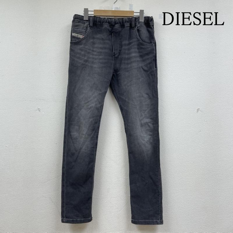 ディーゼル DIESEL パンツ デニム、ジーンズ キッズ ブラックウォッシュ デニム パンツ ジョグ ジーンズ krooley-ne-j jjj 子供服 サイズ16Y - ロゴ、文字 黒 / ブラック / black ボーイズ USED 古着 中古 50144528
