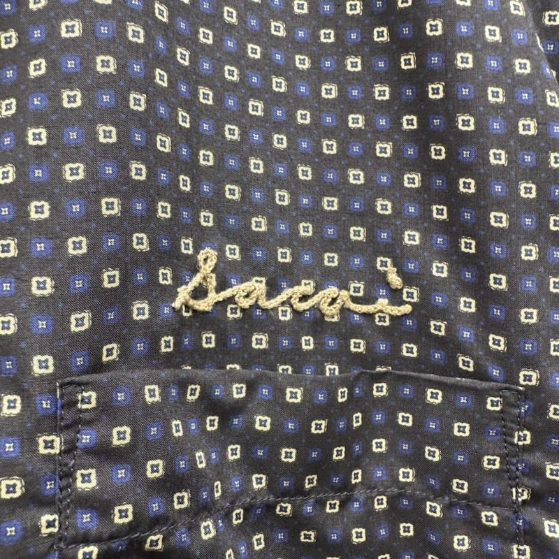 サカイ Sacai シャツ、ブラウス 半袖 22SS Komon Print Shirt 総柄 オープンカラー シャツ 22-02852M 4 茶 / ブラウン / brown メンズ USED 古着 中古 50144532