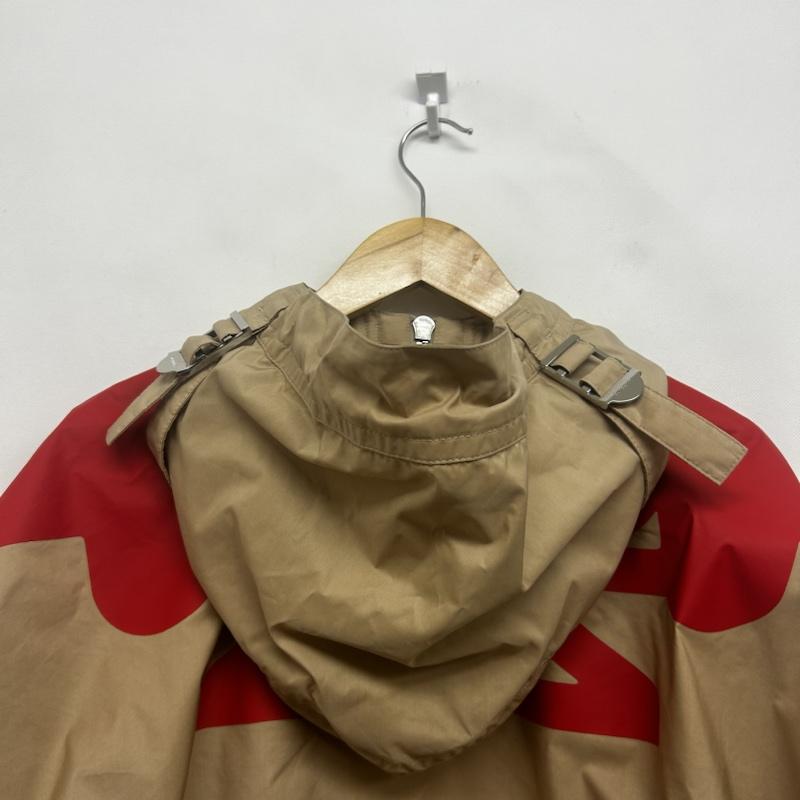 バーバリー BURBERRY ジャケット、上着 ジャンパー、ブルゾン ハーフジップブルゾン アノラック ナイロンジャケット S ロゴ、文字 赤 / レッド / red X ベージュ / ベージュ / beige メンズ USED 古着 中古 50144576
