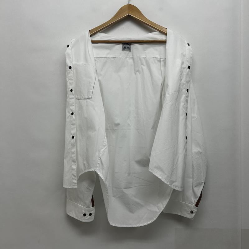 サンシー SUNSEA シャツ、ブラウス 長袖 長袖シャツ レギュラーカラーシャツ 3 無地 白 / ホワイト / white メンズ USED 古着 中古 50144585