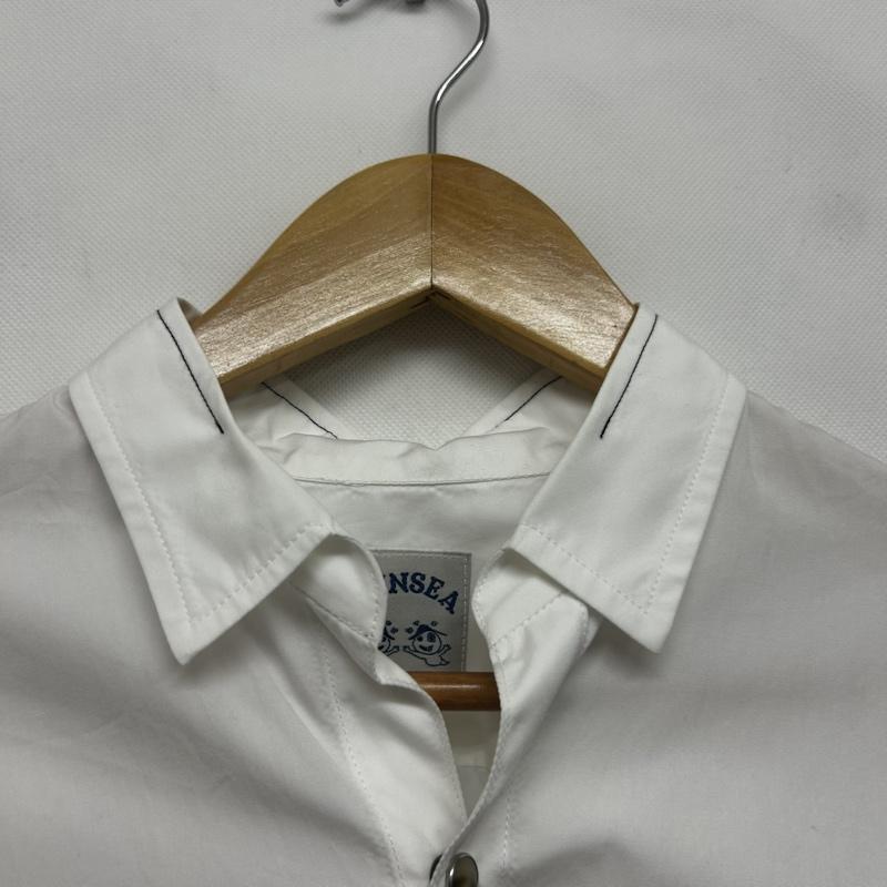 サンシー SUNSEA シャツ、ブラウス 長袖 長袖シャツ レギュラーカラーシャツ 3 無地 白 / ホワイト / white メンズ USED 古着 中古 50144585