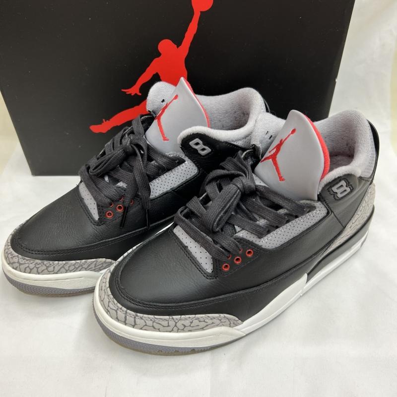 ナイキ NIKE スニーカー スニーカー AIR JORDAN 3 RETRO BLACK CEMENT DN3707-010 エアジョーダン 26.0cm メンズ USED 古着 中古 50144601