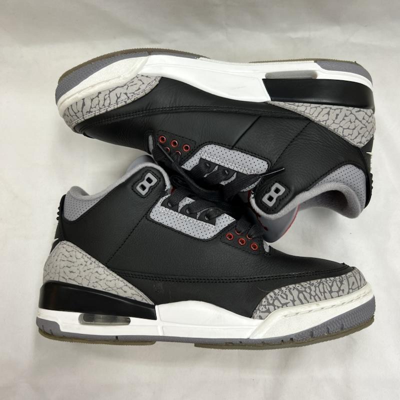 ナイキ NIKE スニーカー スニーカー AIR JORDAN 3 RETRO BLACK CEMENT DN3707-010 エアジョーダン 26.0cm メンズ USED 古着 中古 50144601