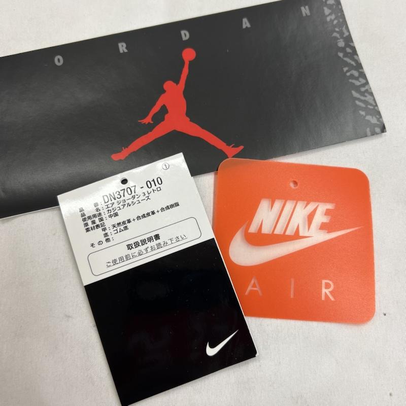 ナイキ NIKE スニーカー スニーカー AIR JORDAN 3 RETRO BLACK CEMENT DN3707-010 エアジョーダン 26.0cm メンズ USED 古着 中古 50144601