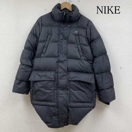 ナイキ NIKE ジャケット、上着 ダウンジャケット ダウン ジャケット ダブルジップアップ ブルゾン ロゴ プリント 防寒 断熱 S ロゴ、文字 X プリント 黒 / ブラック / black メンズ USED 古着 中古 50144607