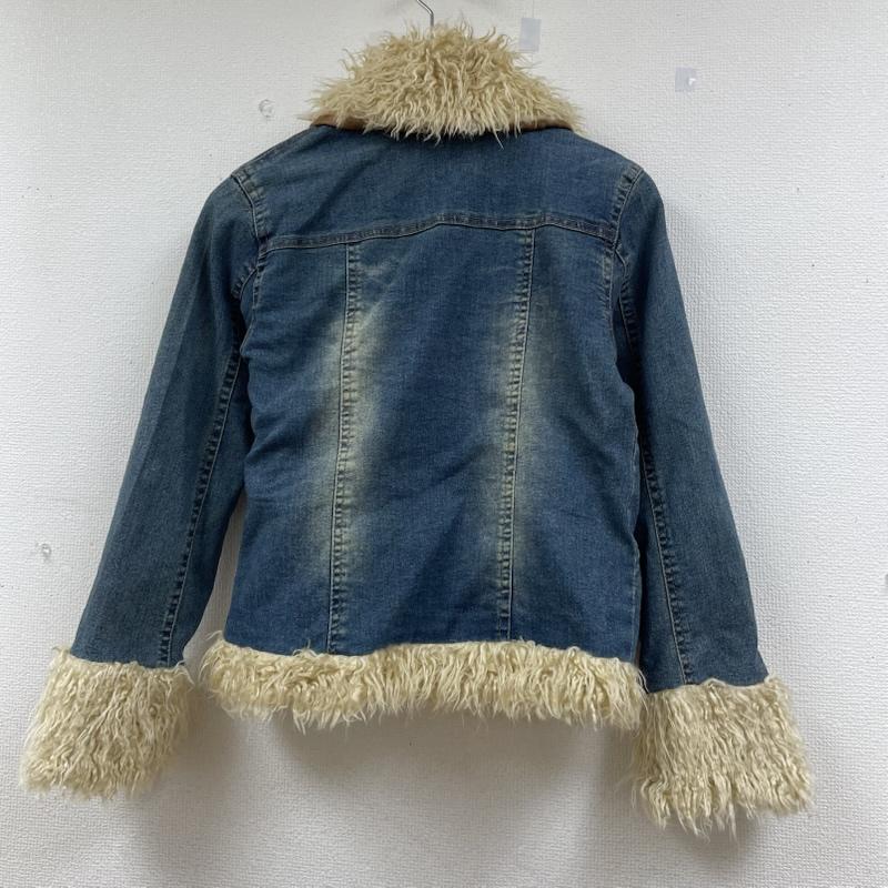 古着 USED ジャケット、上着 ジャンパー、ブルゾン Wink Wink デニム トラッカ― ジャケット ブルゾン ボア ファー付き ボタン M 無地 インディゴ / インディゴ / Indigo レディース USED 古着 中古 50144613