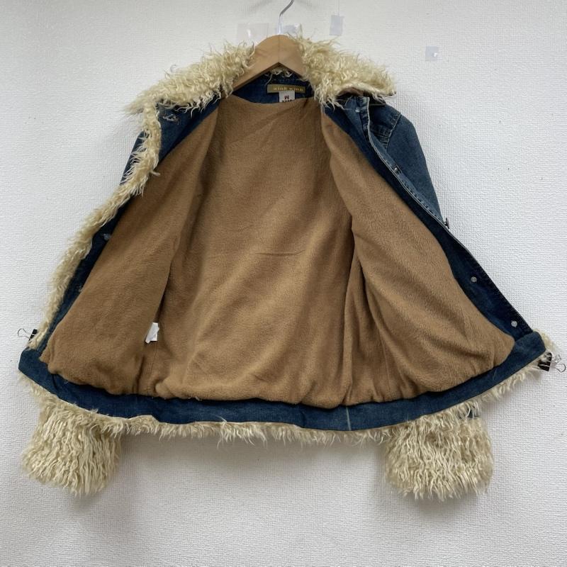 古着 USED ジャケット、上着 ジャンパー、ブルゾン Wink Wink デニム トラッカ― ジャケット ブルゾン ボア ファー付き ボタン M 無地 インディゴ / インディゴ / Indigo レディース USED 古着 中古 50144613