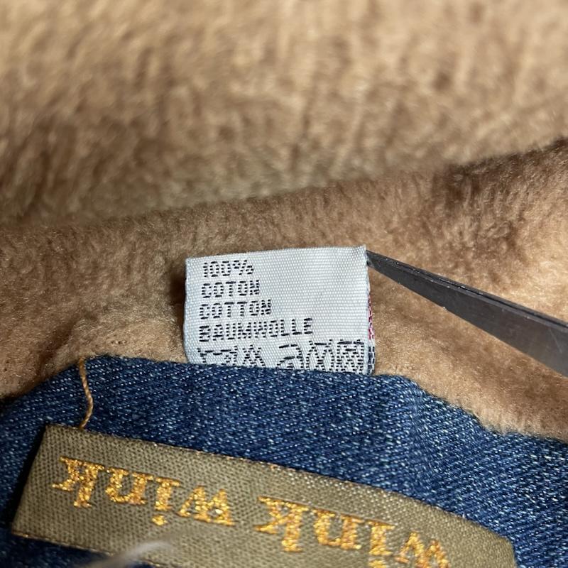 古着 USED ジャケット、上着 ジャンパー、ブルゾン Wink Wink デニム トラッカ― ジャケット ブルゾン ボア ファー付き ボタン M 無地 インディゴ / インディゴ / Indigo レディース USED 古着 中古 50144613