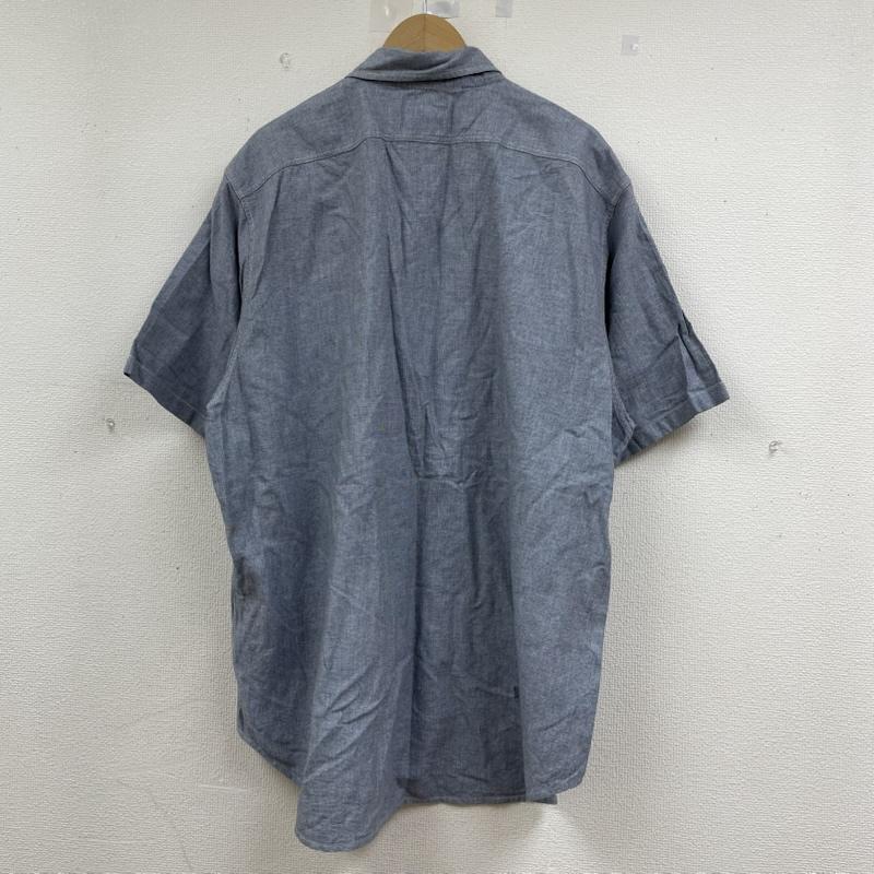 ポロジーンズカンパニー POLOJEANSCO. シャツ、ブラウス 半袖 半袖 シャンブレー シャツ ブラウス Shirt デザインシャツ 胸ポケット ボタン タグ刺繍 XL  青 / ブルー / blue メンズ USED 古着 中古 50144621
