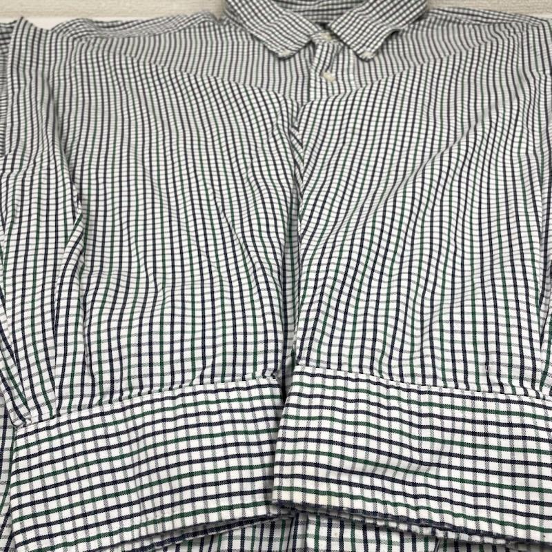 ラルフローレン RALPHLAUREN シャツ、ブラウス 長袖 旧タグ 90s BLAIRE 長袖 ボタンダウン シャツ ブラウス Shirt ロングスリーブ チェック ポニーロゴ 刺繍 ワンポイント 大きいサイズ XXL チェック X ロゴ、文字 X ワンポイント X 刺繍 青 / ブルー / blue X 緑 / グリーン / green X 白 / ホワイト / white メンズ USED 古着 中古 50144623