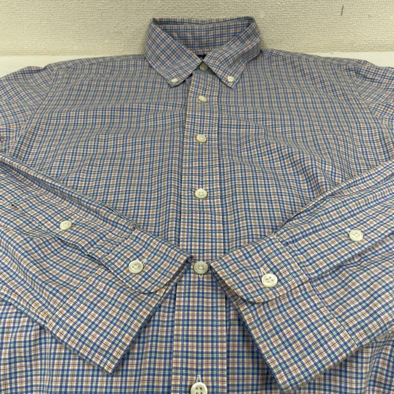 ラルフローレン RALPHLAUREN シャツ、ブラウス 長袖 長袖 ボタンダウン シャツ Shirt ロングスリーブ マルチカラー チェック 裾ポニー ロゴ 刺繍 サイズ15/38 - ロゴ、文字 X 刺繍 X ワンポイント X チェック マルチカラー / マルチカラー / multicolor メンズ USED 古着 中古 50144624