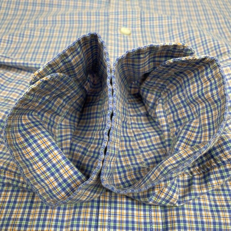 ラルフローレン RALPHLAUREN シャツ、ブラウス 長袖 長袖 ボタンダウン シャツ Shirt ロングスリーブ マルチカラー チェック 裾ポニー ロゴ 刺繍 サイズ15/38 - ロゴ、文字 X 刺繍 X ワンポイント X チェック マルチカラー / マルチカラー / multicolor メンズ USED 古着 中古 50144624
