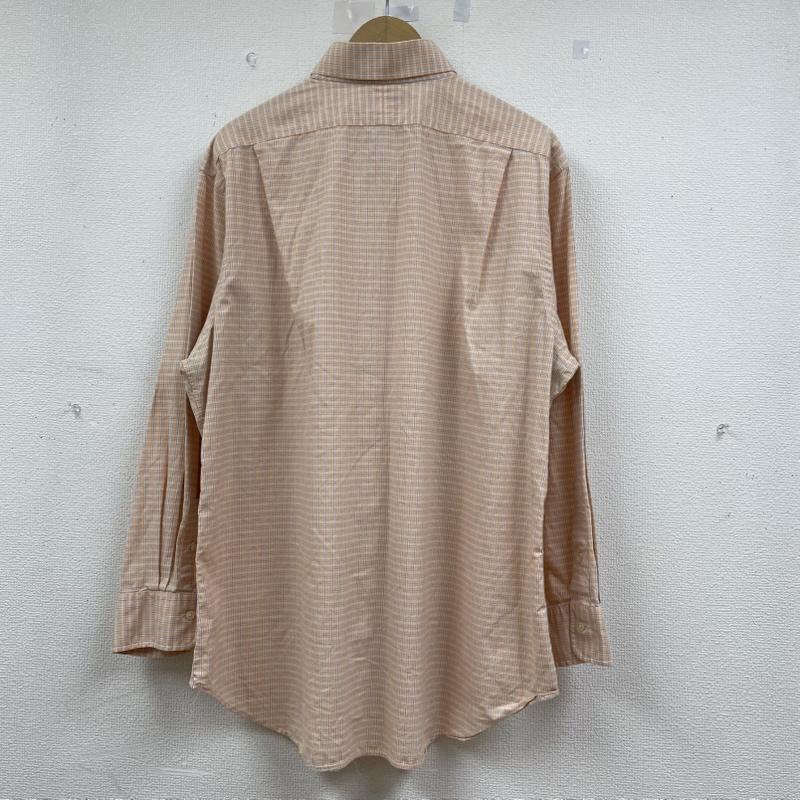 ポロバイラルフローレン Polo by RALPH LAUREN シャツ、ブラウス 長袖 90s チェック柄 長袖 シャツ ブラウス Shirt ロングスリーブ サイズ17 32/33 - チェック 白 / ホワイト / white X 橙 / オレンジ / orange X 青 / ブルー / blue メンズ USED 古着 中古 50144626