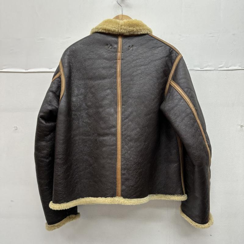 ザリアルマッコイズ THE REAL McCOY S ジャケット、上着 フライトジャケット 90s D-1 ムートン レザー フライト ボア ジャケット 94-3084-A S 茶 / ブラウン / brown メンズ USED 古着 中古 50144670