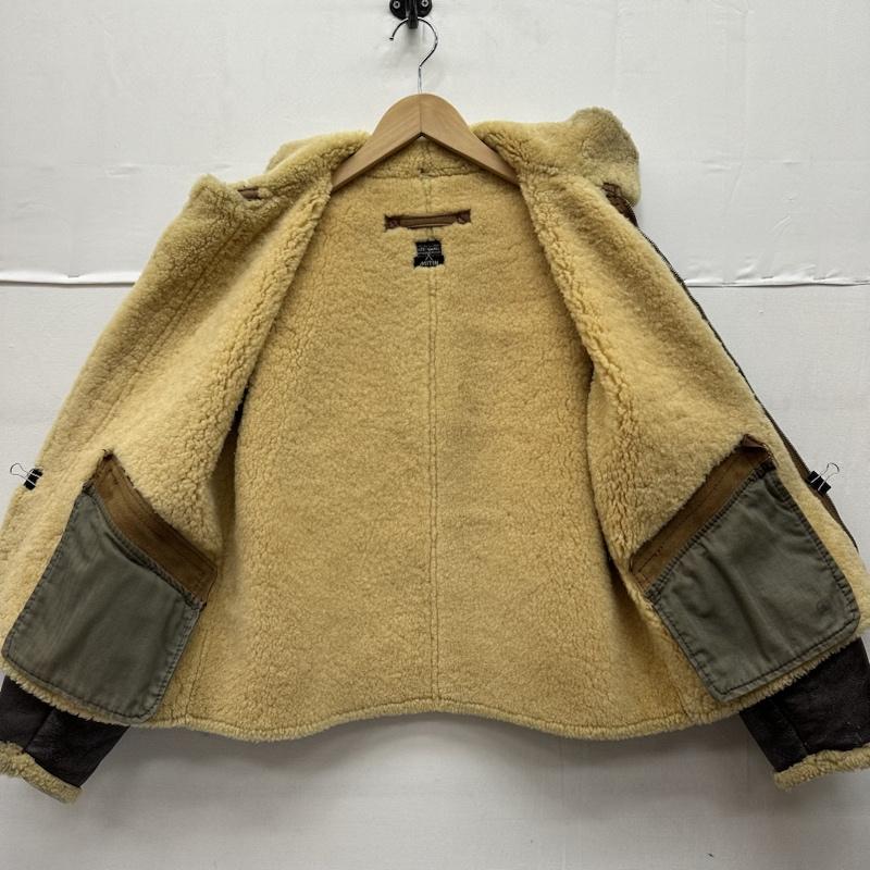ザリアルマッコイズ THE REAL McCOY S ジャケット、上着 フライトジャケット 90s D-1 ムートン レザー フライト ボア ジャケット 94-3084-A S 茶 / ブラウン / brown メンズ USED 古着 中古 50144670
