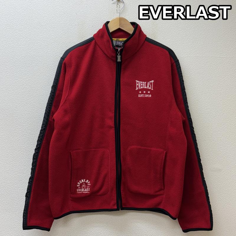 エバーラスト EVERLAST ジャケット、上着 ジャンパー、ブルゾン 韓国規格 ナイロン フリース コンビ ロゴ 刺繍 スタンドカラー ジャケット 赤 黒 レッド ブラック L 黒 / ブラック / black X 赤 / レッド / red メンズ USED 古着 中古 50144687