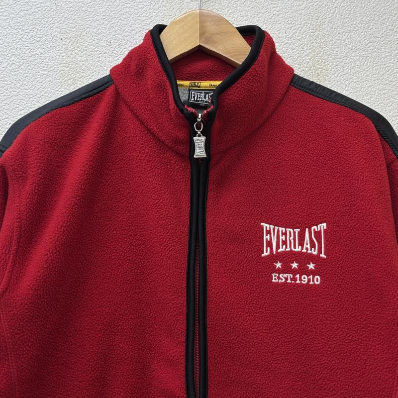 エバーラスト EVERLAST ジャケット、上着 ジャンパー、ブルゾン 韓国規格 ナイロン フリース コンビ ロゴ 刺繍 スタンドカラー ジャケット 赤 黒 レッド ブラック L 黒 / ブラック / black X 赤 / レッド / red メンズ USED 古着 中古 50144687