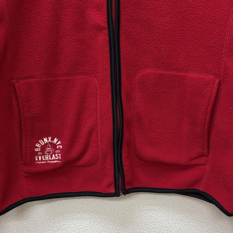エバーラスト EVERLAST ジャケット、上着 ジャンパー、ブルゾン 韓国規格 ナイロン フリース コンビ ロゴ 刺繍 スタンドカラー ジャケット 赤 黒 レッド ブラック L 黒 / ブラック / black X 赤 / レッド / red メンズ USED 古着 中古 50144687
