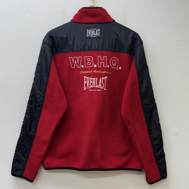 エバーラスト EVERLAST ジャケット、上着 ジャンパー、ブルゾン 韓国規格 ナイロン フリース コンビ ロゴ 刺繍 スタンドカラー ジャケット 赤 黒 レッド ブラック L 黒 / ブラック / black X 赤 / レッド / red メンズ USED 古着 中古 50144687