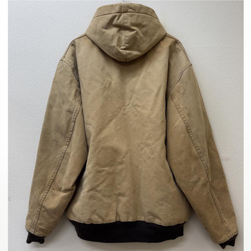 古着 USED ジャケット、上着 ジャンパー、ブルゾン MULESKINS 90年代頃 ビンテージ 中綿入り ダック生地 フード ジャケット フーディ OLD YKKジップ - メンズ USED 古着 中古 50144693