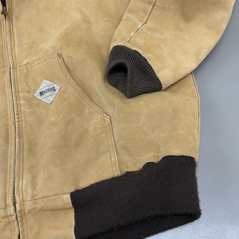 古着 USED ジャケット、上着 ジャンパー、ブルゾン MULESKINS 90年代頃 ビンテージ 中綿入り ダック生地 フード ジャケット フーディ OLD YKKジップ - メンズ USED 古着 中古 50144693