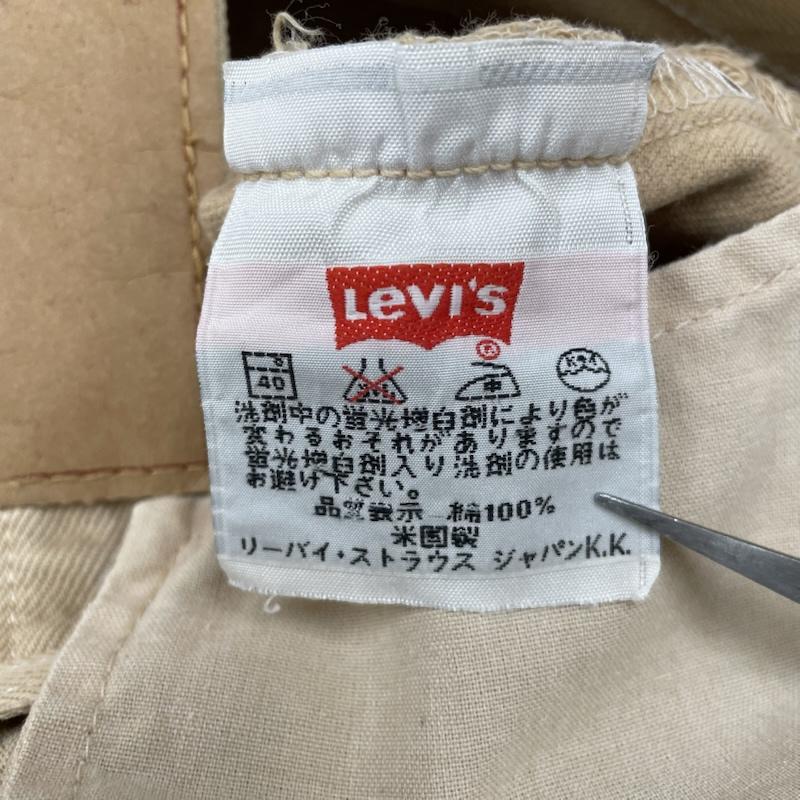リーバイス Levi s パンツ デニム、ジーンズ 501 USA製 Levi s ボタン裏553 米国製 ヴィンテージ ボタンフライ カラー デニム パンツ 28インチ ロゴ、文字 ベージュ / ベージュ / beige メンズ USED 古着 中古 50144717