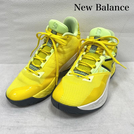 ニューバランス New Balance スニーカー スニーカー バスケットボール シューズ BB2WYRT4 furlcell two wxy ローカット 25.0cm ロゴ、文字 黄 / イエロー / yellow メンズ USED 古着 中古 50144722