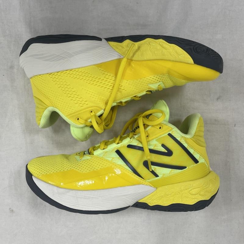 ニューバランス New Balance スニーカー スニーカー バスケットボール シューズ BB2WYRT4 furlcell two wxy ローカット 25.0cm ロゴ、文字 黄 / イエロー / yellow メンズ USED 古着 中古 50144722