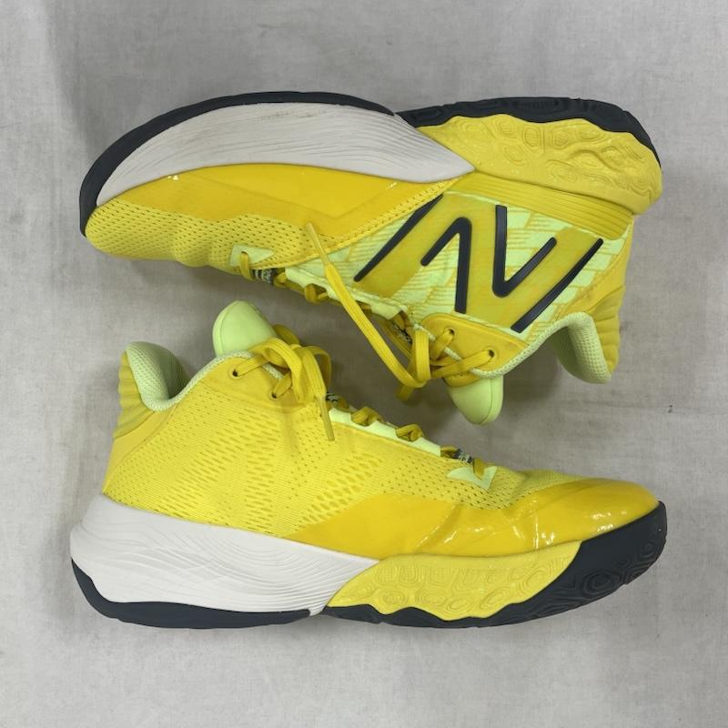 ニューバランス New Balance スニーカー スニーカー バスケットボール シューズ BB2WYRT4 furlcell two wxy ローカット 25.0cm ロゴ、文字 黄 / イエロー / yellow メンズ USED 古着 中古 50144722