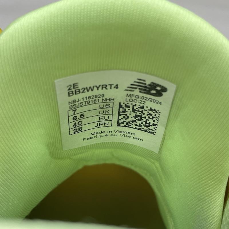 ニューバランス New Balance スニーカー スニーカー バスケットボール シューズ BB2WYRT4 furlcell two wxy ローカット 25.0cm ロゴ、文字 黄 / イエロー / yellow メンズ USED 古着 中古 50144722